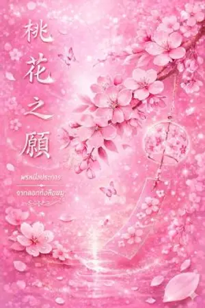 ปกนิยาย พรหนึ่งประการจากดอกท้อสีชมพู