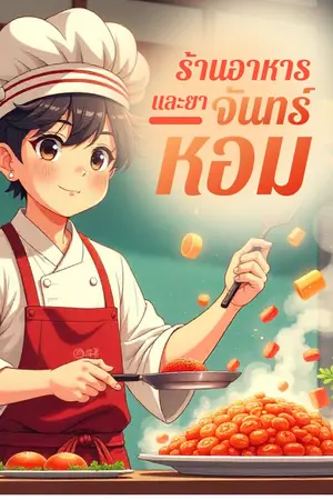 ปกนิยาย ร้านอาหารและยา จันทร์หอม