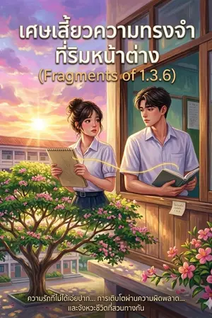 ปกนิยาย "เศษเสี้ยวความทรงจำที่ริมหน้าต่าง (Fragments of 1.3.6)"
