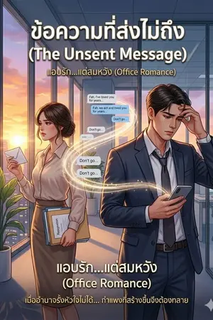 ปกนิยาย The Unsent  Message (ข้อความที่ไม่ได้กดส่ง)