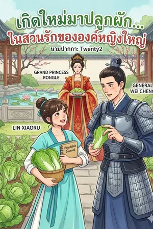 ปกนิยาย "เกิดใหม่มาปลูกผัก... ในสวนรักขององค์หญิงใหญ่"
