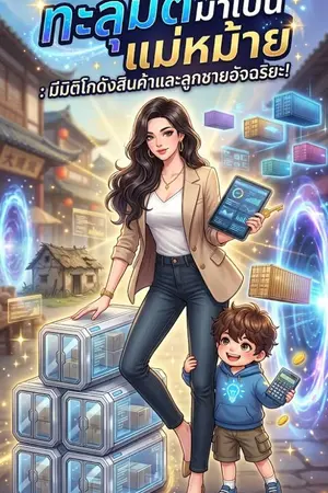 ปกนิยาย ทะลุมิติมาเป็นแม่หม้าย : มีมิติโกดังสินค้าและลูกชายอัจฉริยะ!