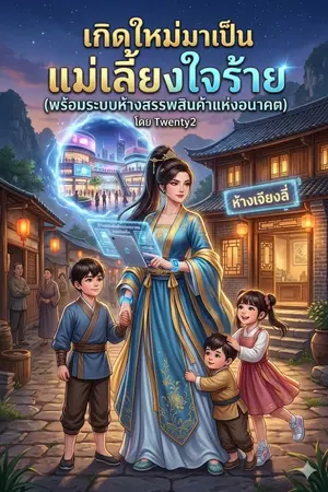 ปกนิยาย เกิดใหม่มาเป็นแม่เลี้ยงใจร้าย (พร้อมระบบห้างสรรพสินค้าแห่งอนาคต)