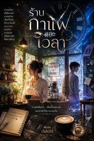 ปกนิยาย ร้านกาแฟและเวลา