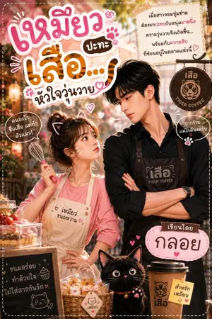 ปกนิยาย เหมียวปะทะเสือ หัวใจวุ่นวาย