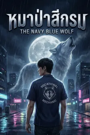 ปกนิยาย หมาป่าสีกรม