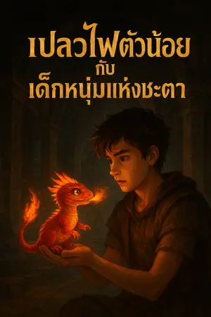 ปกนิยาย “เปลวไฟตัวน้อยกับเด็กหนุ่มแห่งชะตา”