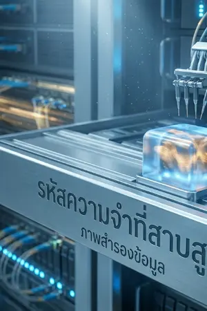 ปกนิยาย รหัสความจำที่สาบสูญ