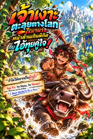 ปกนิยาย เจ้าเงาะตะลุยต่างโลก (Ngo Pa: No Mana, No Shame!)