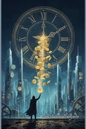 ปกนิยาย โลกที่เวลาเปลี่ยนเป็นสกุลเงิน