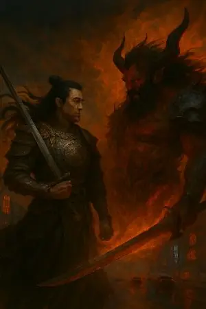 ปกนิยาย ศึกแม่ทัพนักรบ 1,000 ปี กับจอมราชาปีศาจ