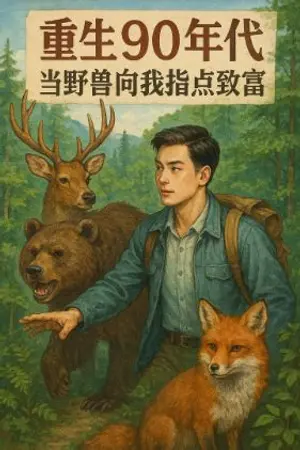 ปกนิยาย เกิดใหม่ในป่าเขายุค90เมื่อสัตว์ป่าบอกทางรวยให้ผม