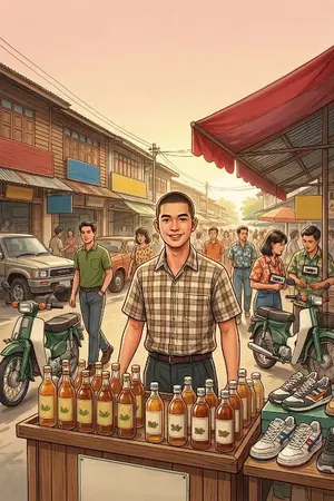 ปกนิยาย ​รีสตาร์ทชีวิตปี 2536กลิ่นสมุนไพรและรอยเท้าแห่งความรวย