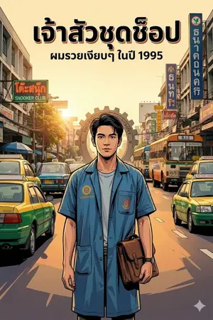 ปกนิยาย เจ้าสัวชุดช็อป ผมรวยเงียบๆ ในปี 1995