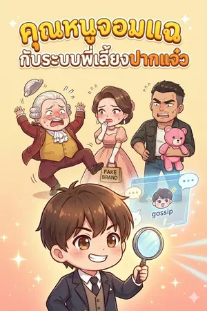 ปกนิยาย คุณหนูจอมแฉกับระบบพี่เลี้ยงปากแจ๋ว