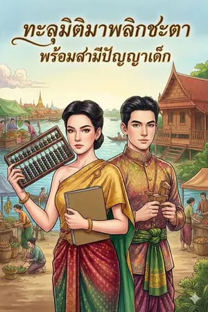 ปกนิยาย ทะลุมิติมาพลิกชะตา พร้อมสามีสมองเด็ก