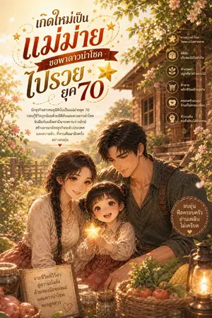 ปกนิยาย เกิดใหม่เป็นแม่ม่าย ขอพาดาวนำโชคไปรวยยุค 70