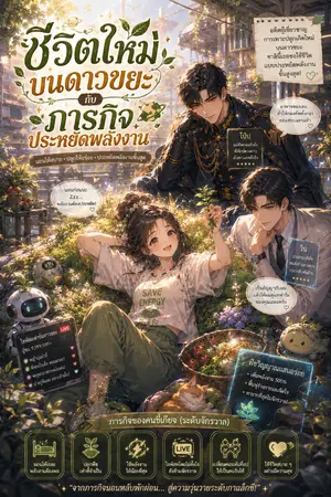 ปกนิยาย ชีวิตใหม่บนดาวขยะกับภารกิจประหยัดพลังงาน