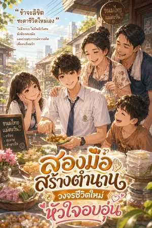 ปกนิยาย สองมือสร้างตำนาน วงจรชีวิตใหม่หัวใจอบอุ่น