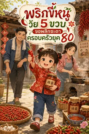 ปกนิยาย พริกขี้หนูวัย 5 ขวบ ขอพลิกชะตาครอบครัวยุค 80