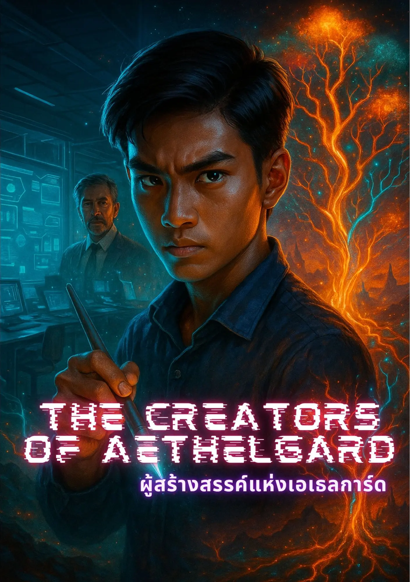 ปกนิยาย The Creators of Aethelgard ผู้สร้างสรรค์แห่งเอเธลการ์ด