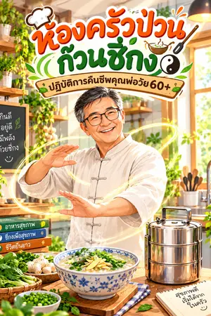 ปกนิยาย ห้องครัวป่วน ก๊วนชี่กง: ปฏิบัติการคืนชีพคุณพ่อวัย 60+