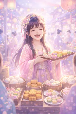 ปกนิยาย เสี่ยวอันอัน...เจ้าก้อนแป้งขายขนม