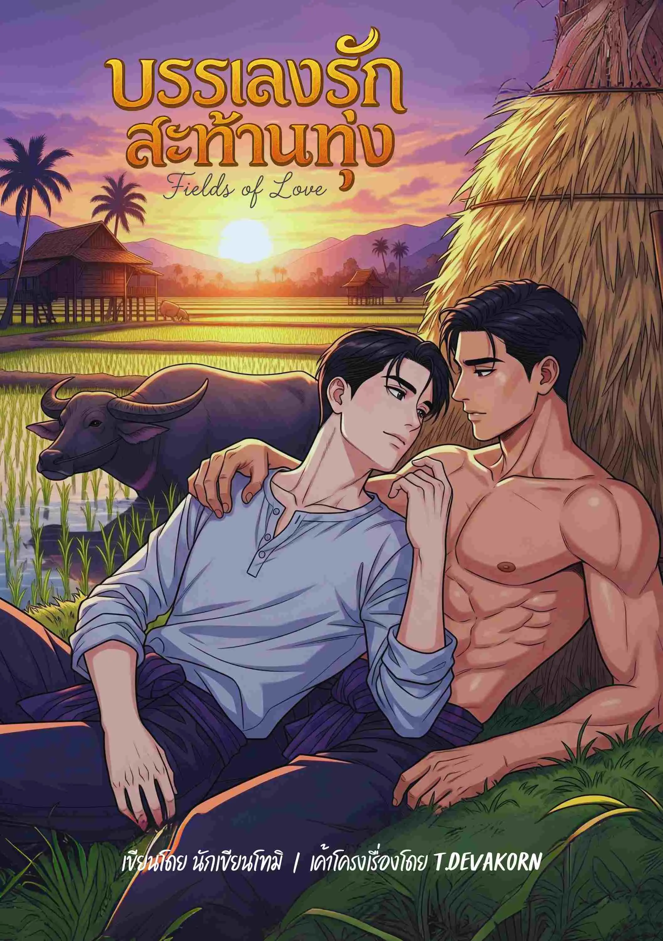 ปกนิยาย บรรเลงรักสะท้านทุ่ง