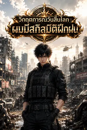 ปกนิยาย วิกฤตการณ์วันสิ้นโลก : ผมมีสกิลมิติฝึกฝน
