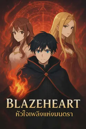 ปกนิยาย หัวใจเพลิงแห่งมนตรา