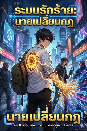 ปกนิยาย ระบบรักร้ายกับนายเปลี่ยนกฎ