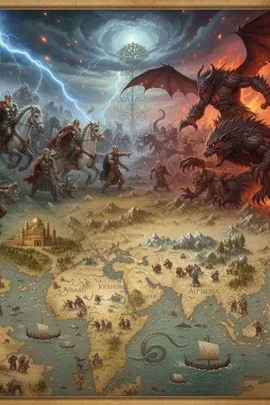 ปกนิยาย รอยแยกแห่งลิขิต : อัศวินสองสายเลือด" (The Fissure of Fate: Knight of Two Bloods)