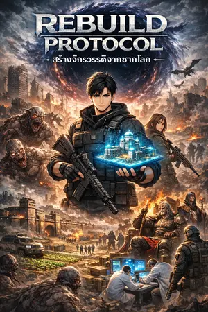 ปกนิยาย Rebuild Protocol: สร้างจักรวรรดิจากซากโลก