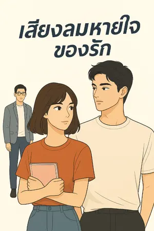ปกนิยาย เสียงลมหายใจของรัก