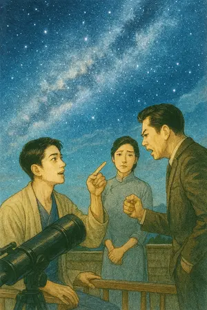 ปกนิยาย นักดาราศาสตร์ฝันของคุณชาย