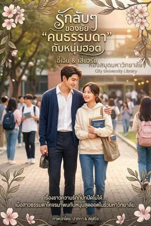ปกนิยาย รักลับๆ ของยัย 'คนธรรมดา' กับหนุ่มฮอต
