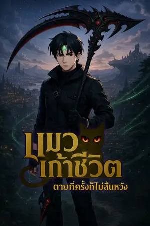 ปกนิยาย แมวเก้าชีวิต ตายกี่ครั้งก็ไม่สิ้นหวัง