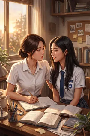 ปกนิยาย สมการหัวใจของยัยตัวแสบกับพี่ติวเตอร์
