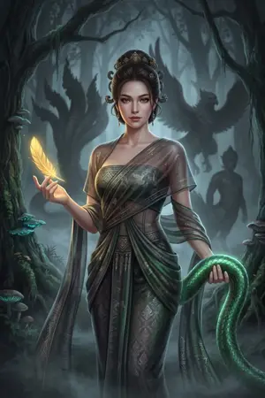 ปกนิยาย ห้วงฝันนารีผล: ร่ายระบำตัณหาป่าหิมพานต์ (The Nareephol's Dark Reverie)