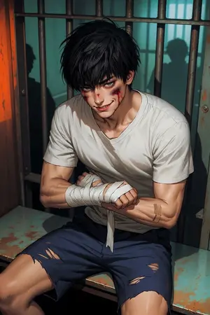 ปกนิยาย “จากไรเดอร์สู่ราชาคุกนรก! ผมแค่อยากอยู่เงียบๆ แต่พวกขาใหญ่แดน 13 ดันห้าวเป้ง"