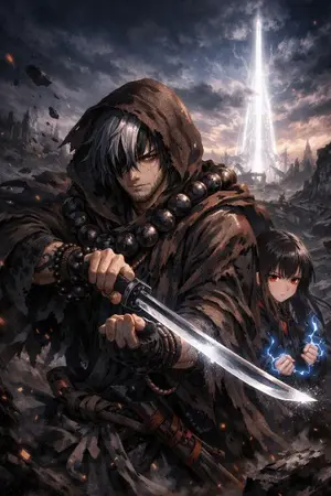 ปกนิยาย SABITO: ตำนานดาบเถ้าถ่าน ผู้กลืนกินความทรงจำ (บันทึกการเดินทางของลุงอมตะกับยัยหนูจอมมาร)