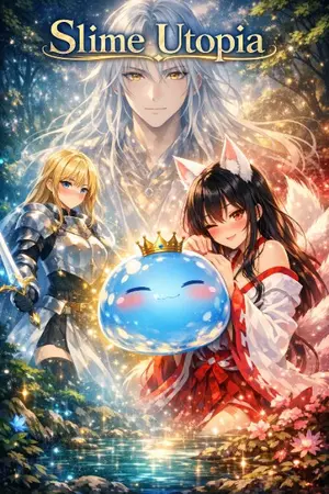 ปกนิยาย ​"เกิดใหม่เป็นบ่อน้ำศักดิ์สิทธิ์ดันวิวัฒนาการเป็นสไลม์เทพเจ้า: สร้างเมืองสโลว์ไลฟ์กับจิ้งจอกสาวยันเดเระ แต่นานวันเข้าไหงกลายเป็นจักรวรรดิปีศาจไปได้ล่ะเนี่ย!?"