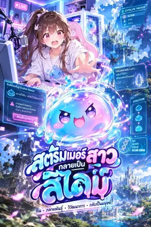 ปกนิยาย EVOLVE NEXUS : ฉันแค่กดปุ่ม “ยอมรับทุกอย่าง” ทำไมถึงกลายเป็นสไลม์ไปได้ล่ะ!?
