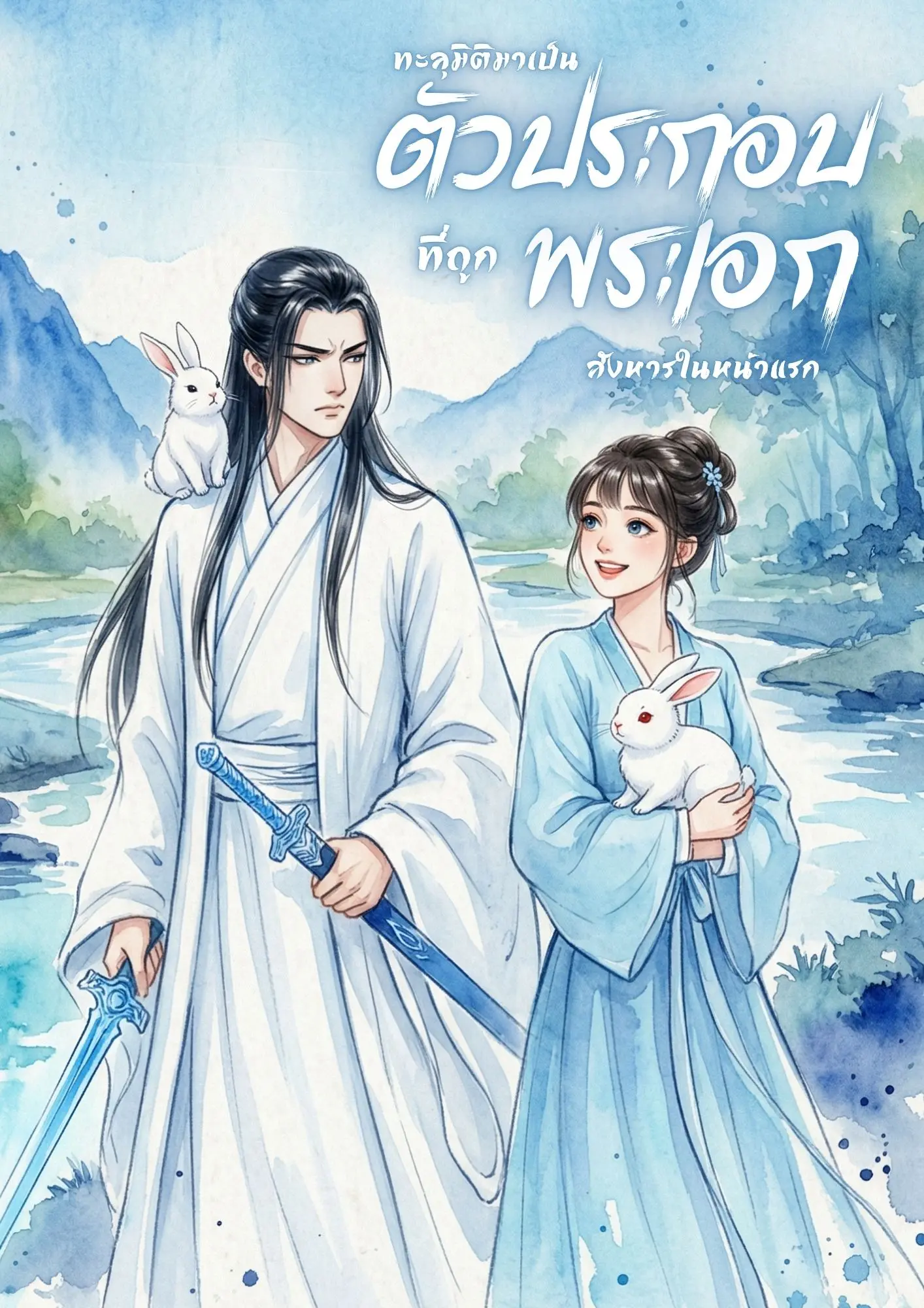 ปกนิยาย ทะลุมิติมาเป็นตัวประกอบที่ถูกพระเอกสังหารในหน้าแรก