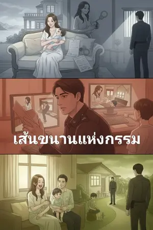 ปกนิยาย เส้นขนานแห่งกรรม