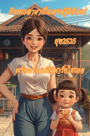 ปกนิยาย ย้อนเวลามาเป็นเศรษฐีนีตัวแม่ ยุค 2525 พร้อมระบบมินิมาร์ทไฮเทค