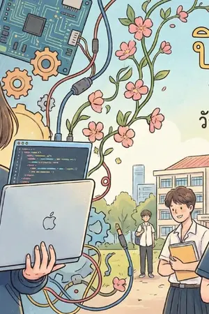 ปกนิยาย ปิงปองวัยรุ่นวิศวะคอม