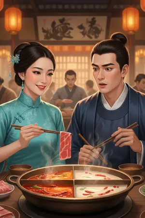 ปกนิยาย ซื่อจื่อจอมโหดกับพระชายาสายโภชนา: หม้อไฟชาบูนี้ข้าขอครอง!"