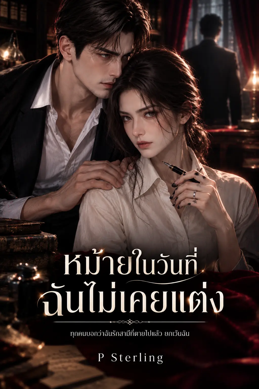 ปกนิยาย หม้ายในวันที่ ฉันไม่เคยแต่ง