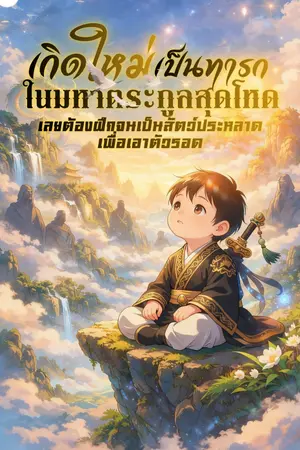 ปกนิยาย เกิดใหม่เป็นทารกในมหาตระกูลสุดโหด เลยต้องฝึกจนเป็นสัตว์ประหลาดเพื่อเอาตัวรอด!